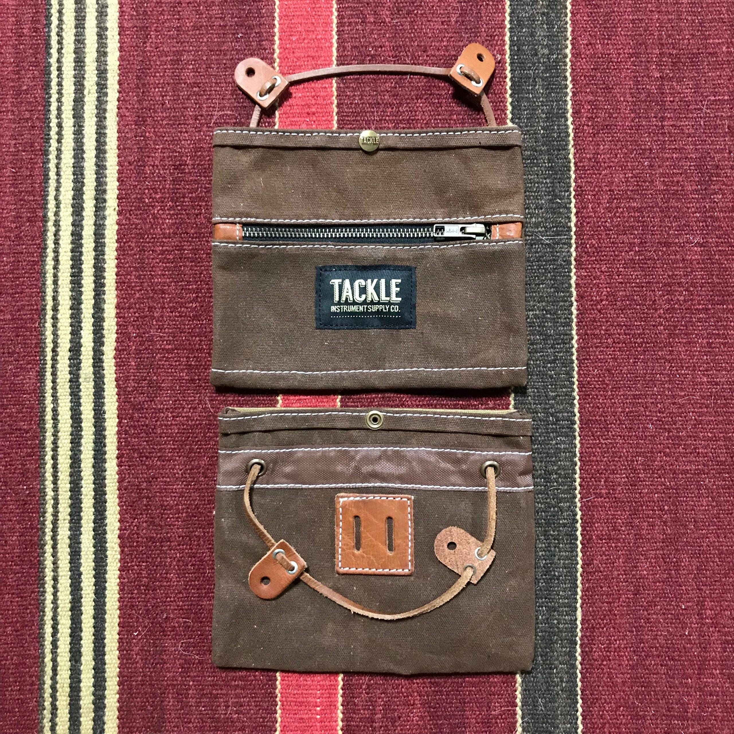 Waxed Canvas Gig Pouch - Brown
