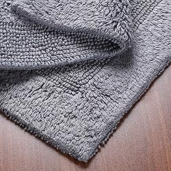 Savi Home Bath Mat Rug 17x24 Charcoal