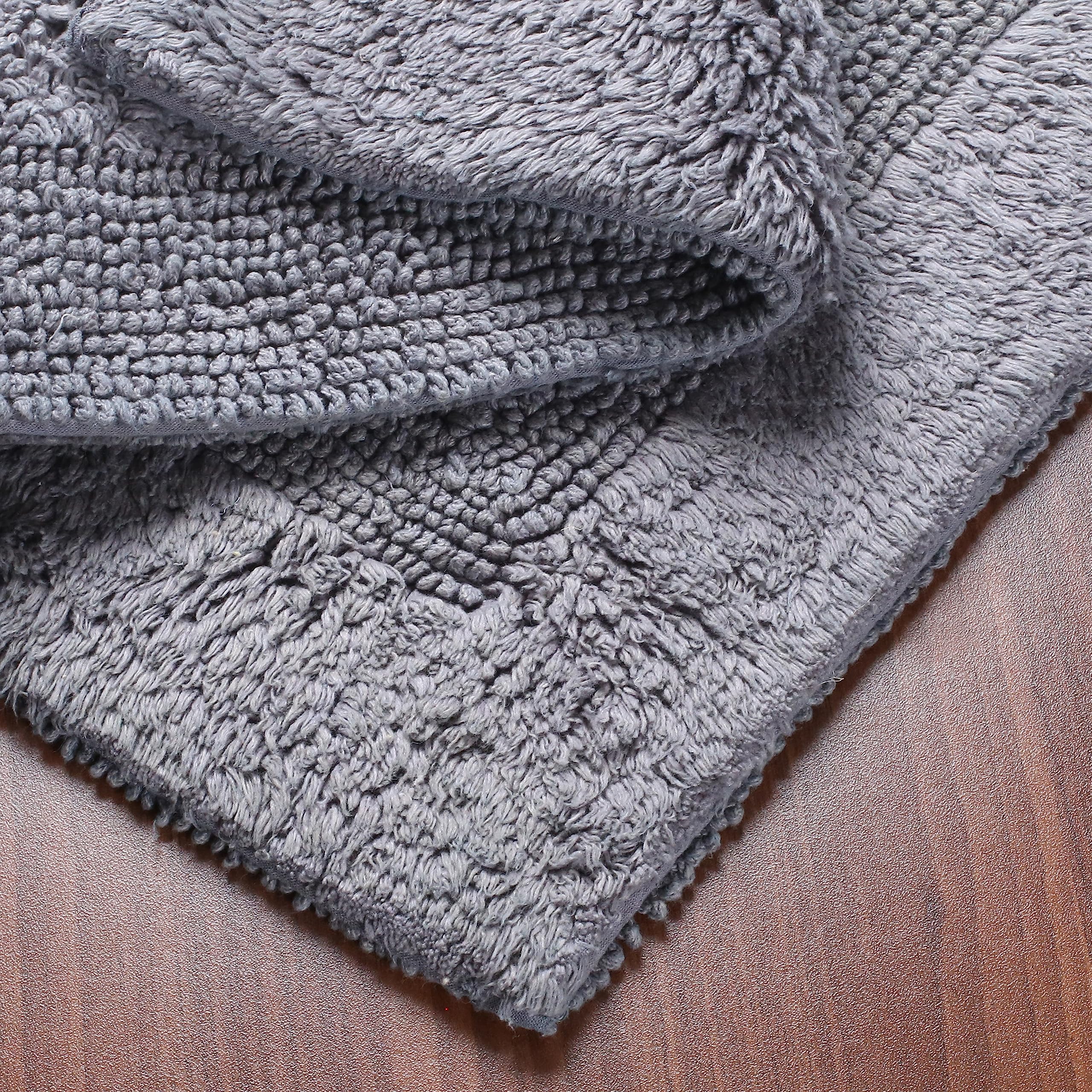 Savi Home Bath Mat Rug 17x24 Charcoal