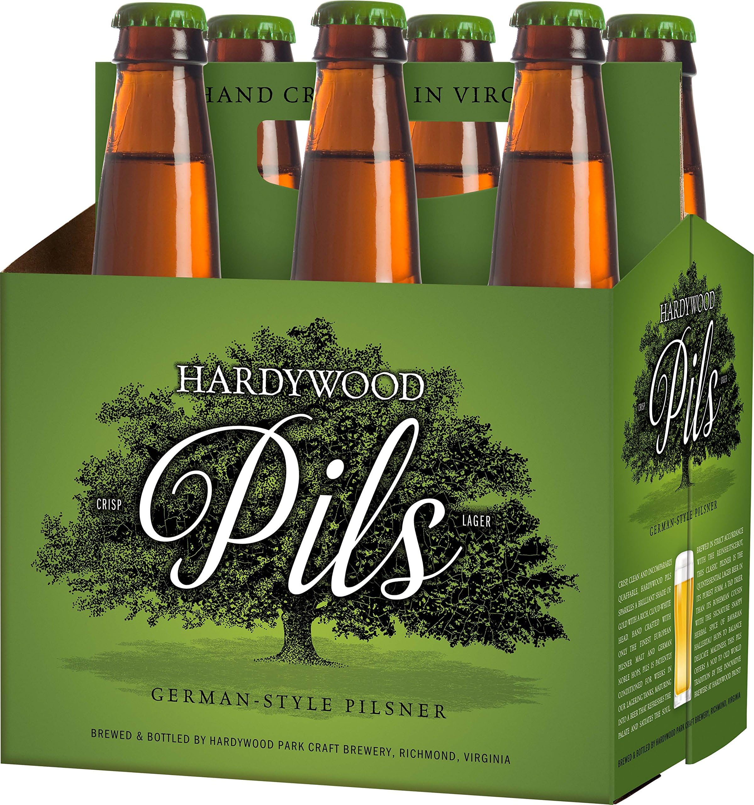Hardywood Pils, 6 pk, 12 oz bottles, 5.2% ABV