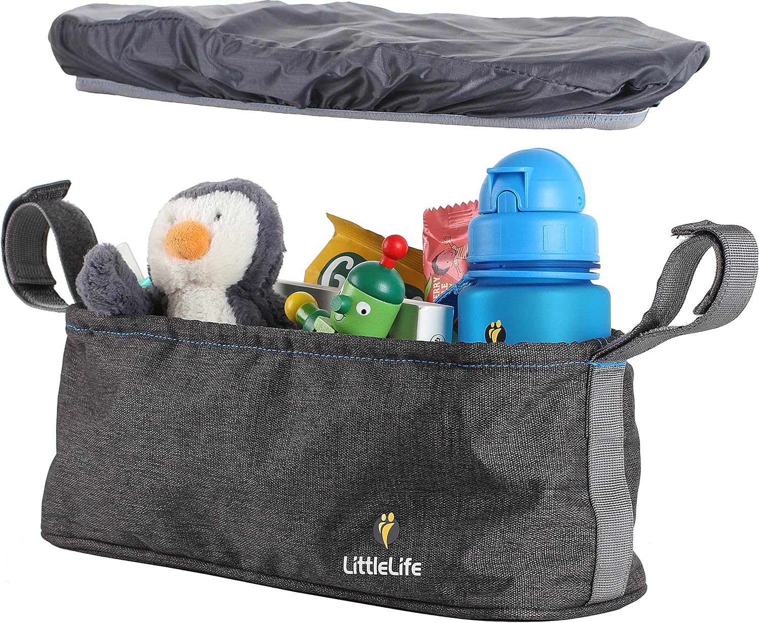 LittleLife Buggy and Pushchair Organiser Universal Fit With 2 Bottle Holders And Water Resistant Cover BPA-Free - Image 3