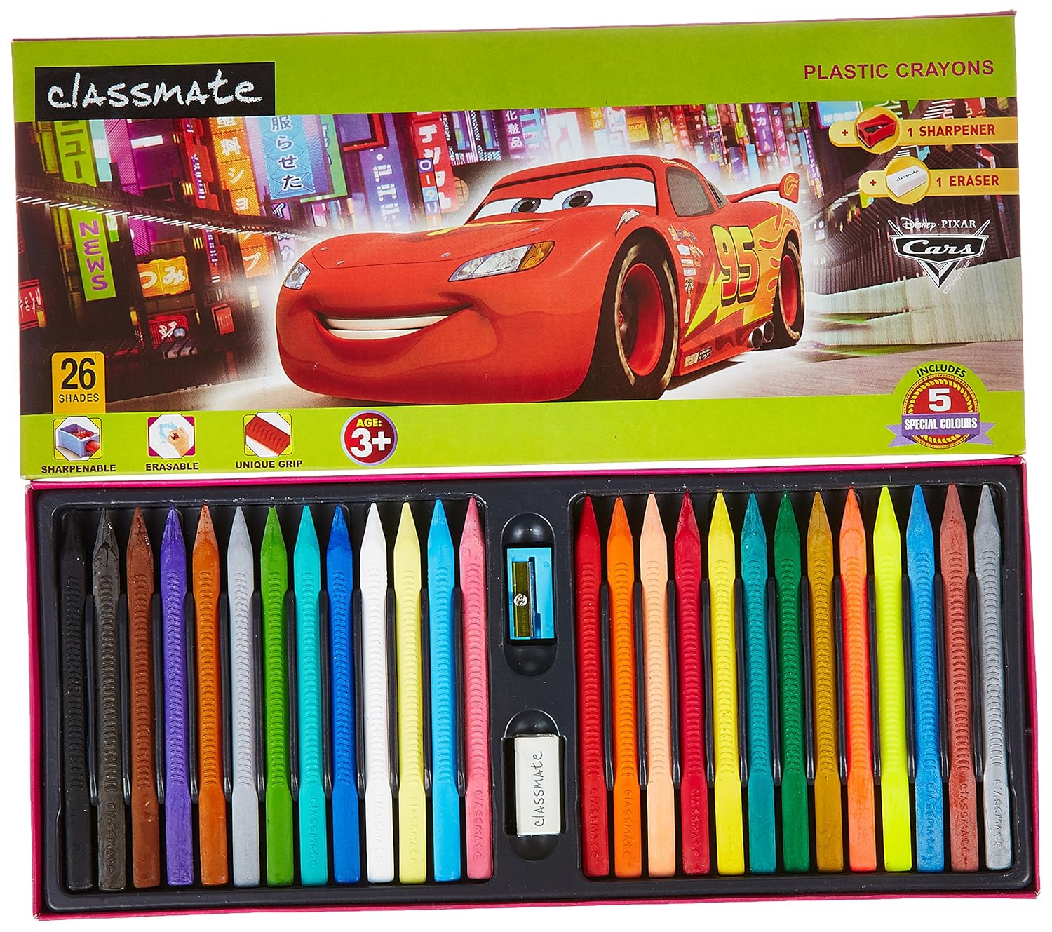 Classmate Plastic 110mm Crayons, 26 Shades Amazon.in Office Products