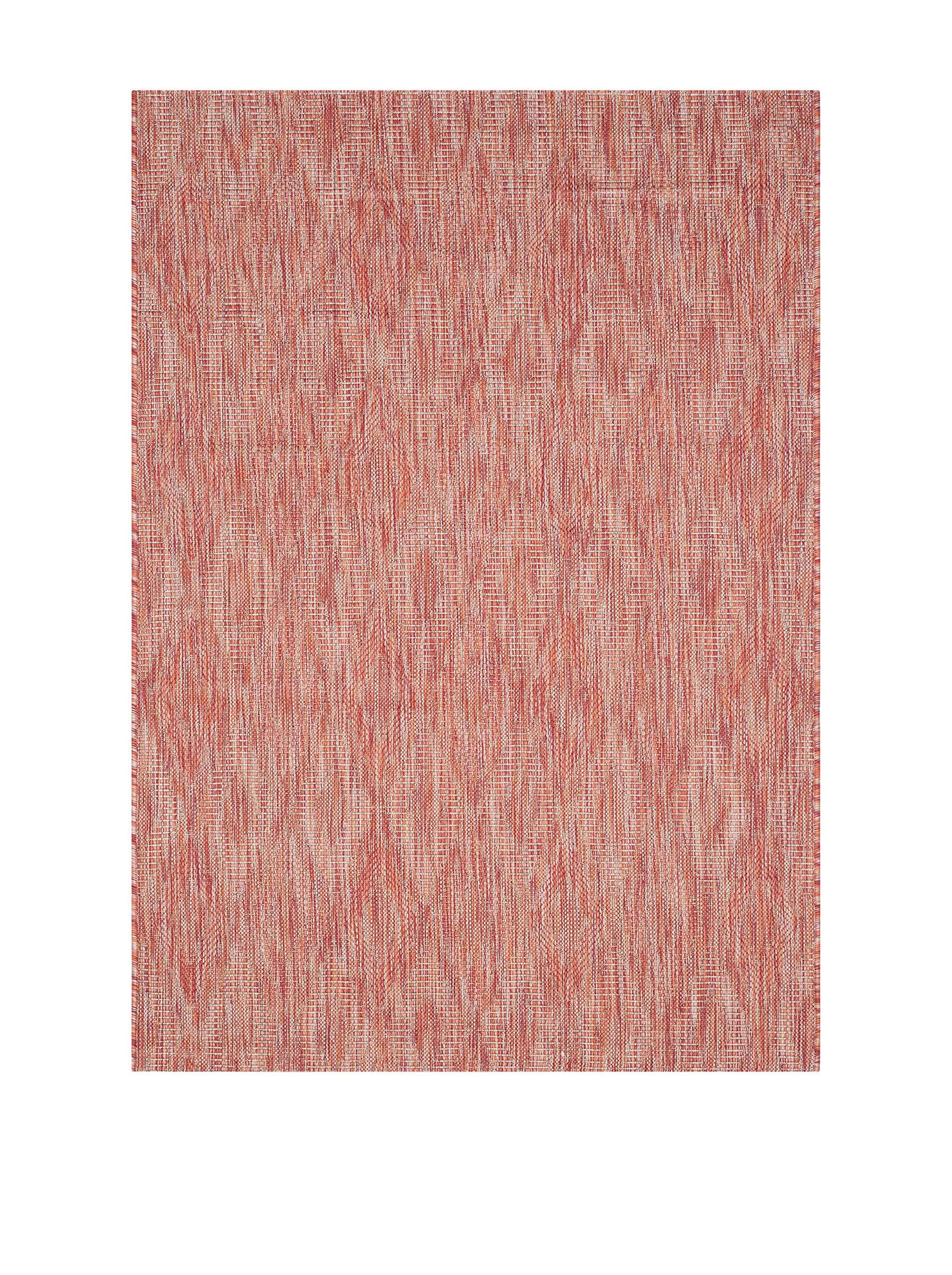 Safavieh Contemporary Indoor/Outdoor Woven Rectangle Area Rug, Courtyard Collection, CY8522, in Red / Red, 79 X 152 cm for Garden, Patio or Any Outdoor Space