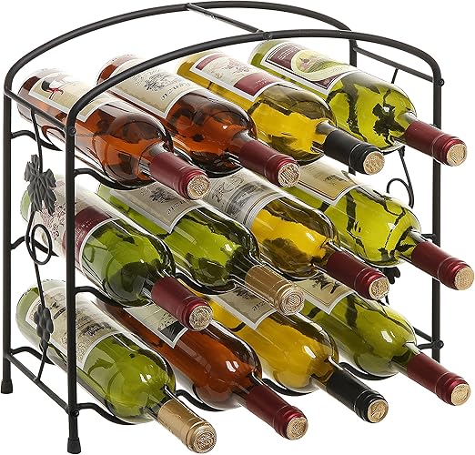 Amazon Com Modern Grapevine Design Black Freestanding Metal 12