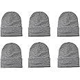 Gelante Unisex Knitted Winter Beanie Hat 6 Pcs