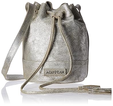 Aquatan Womens String Along Medium Sling Bag Mettalic Silver AT-M-29