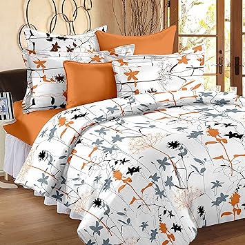 Buy Story@Home 9% Cotton Double Bedsheet With 9 Pillow Covers ... Buy Story@Home 9% Cotton Double Bedsheet With 9 Pillow Covers ...