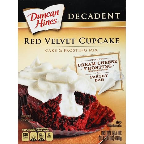 Duncan hines decadent Red Velvet cupscakes&Cream Cheese frosting Mix (644209414703)