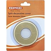 INDPROD Flange Water Pipe Cover Decoration 1Pc, ABS Plastic Escutcheon Pipe Cover Radiator, Fit 1.3" Outer Diameter Wall Pipe