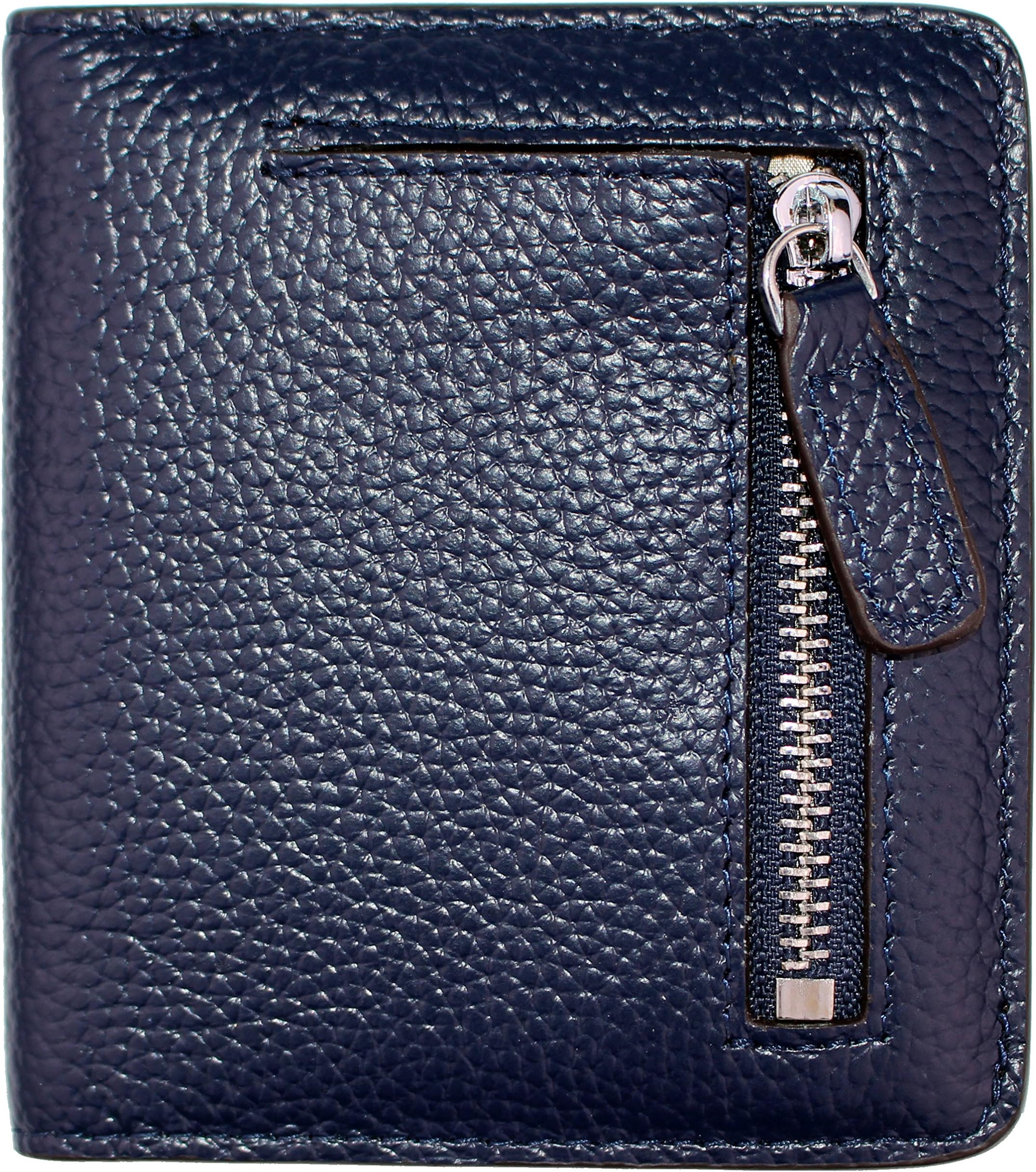 Women's RFID Blocking Small Genuine Leather Wallet Ladies Mini Card Case Purse