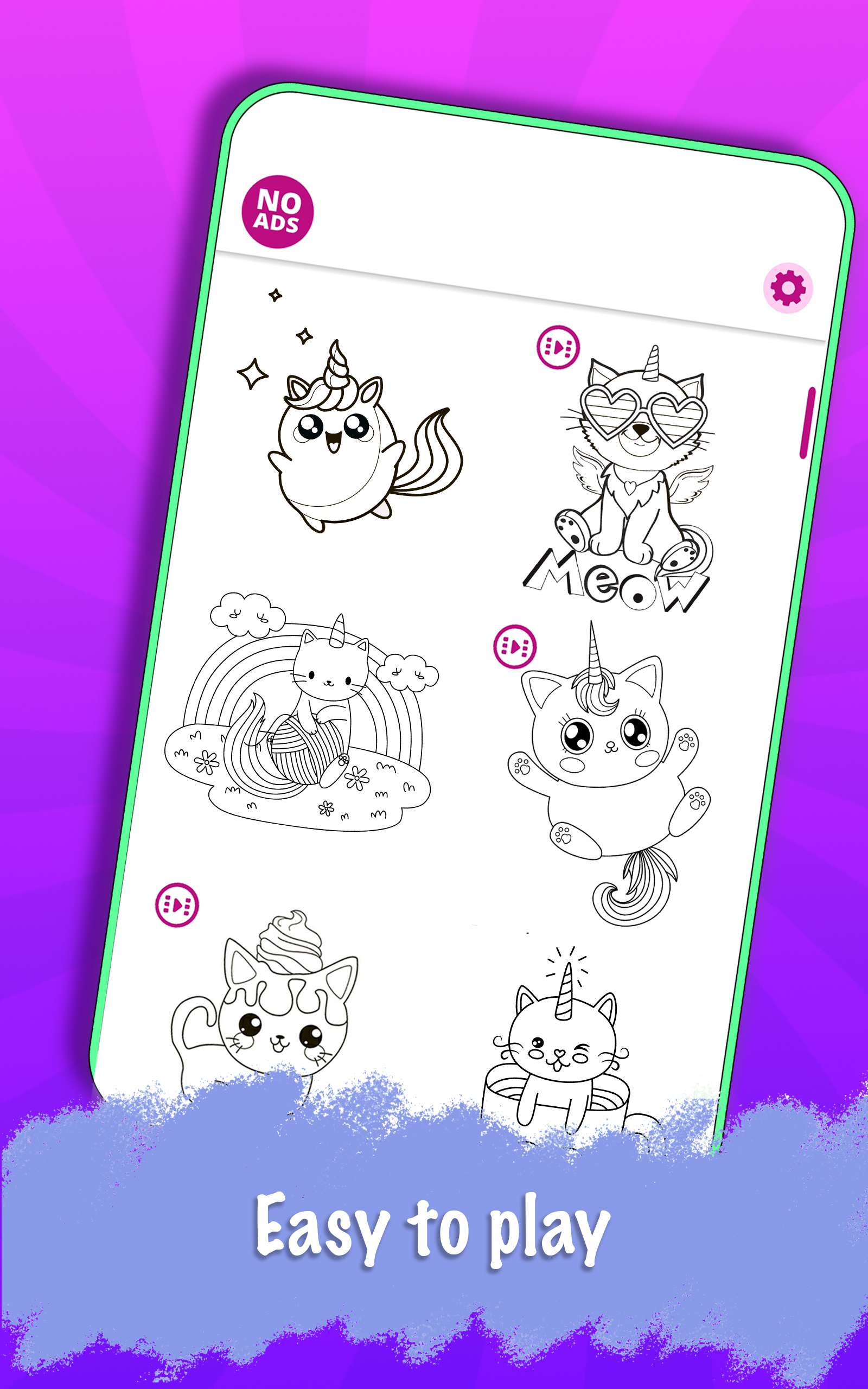 Caticorn Coloring Book By for Android