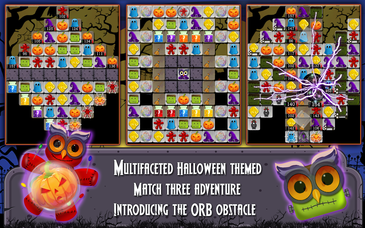 Halloween Drops 2 - Match three puzzle