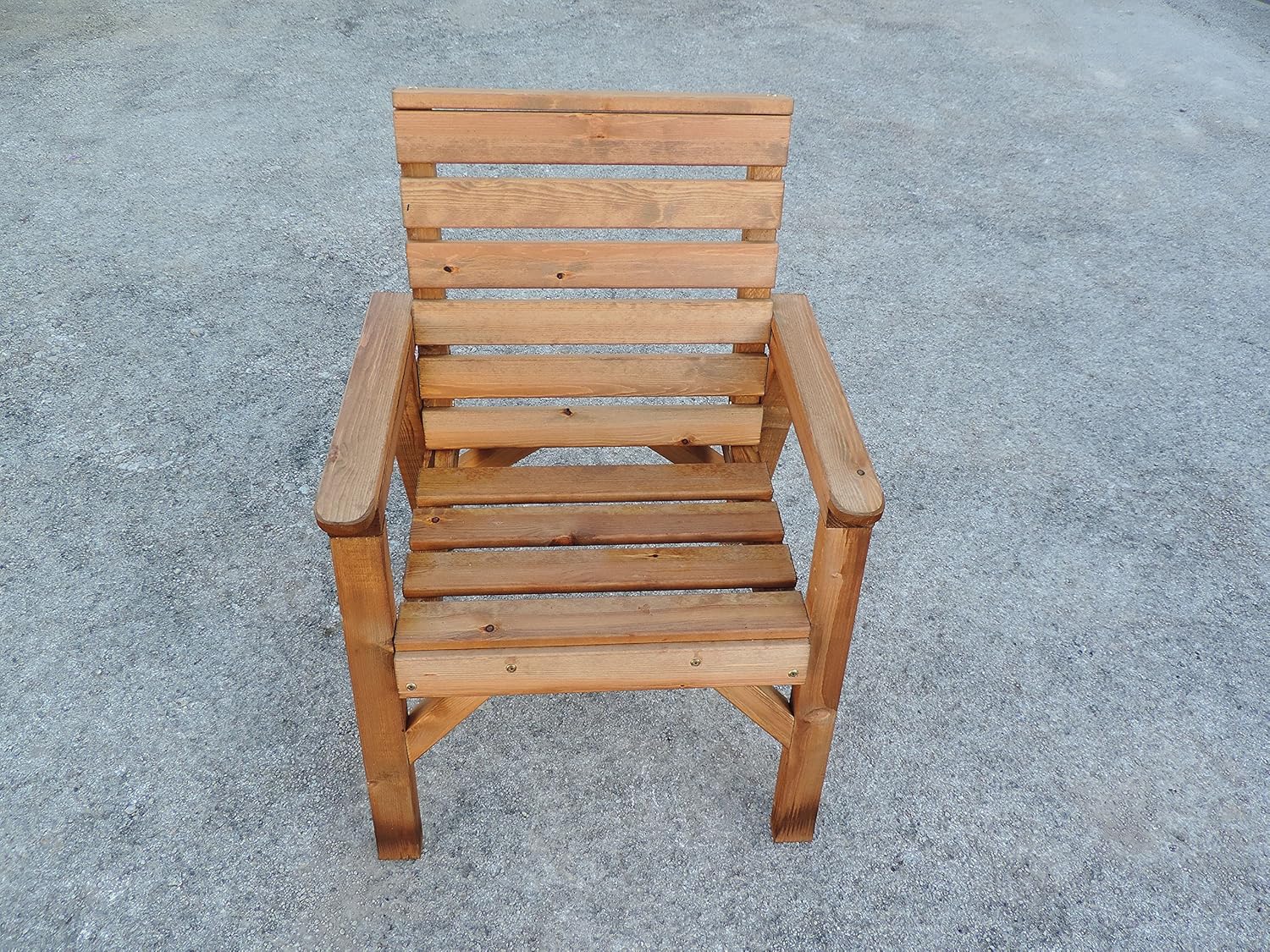 High Back Heavy Duty Wooden Garden Chair. * SUPER STURDY * Amazon.co.uk Garden & Outdoors