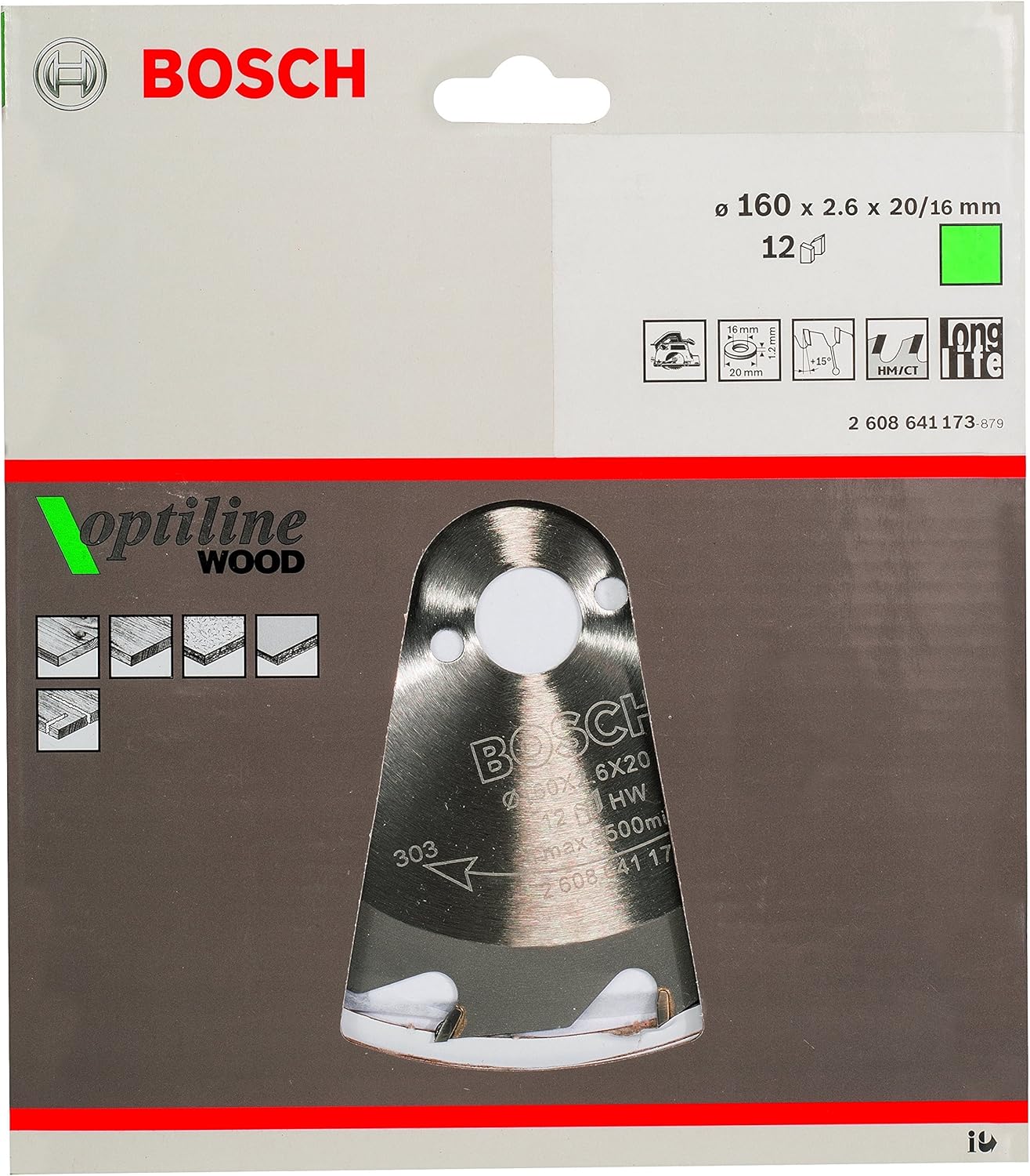 Bosch 1x PRO Wood Circular Saw Blade for Corded Hand-Held Circular Saws (for Softwood Hardwood, diameter mm - Image 3