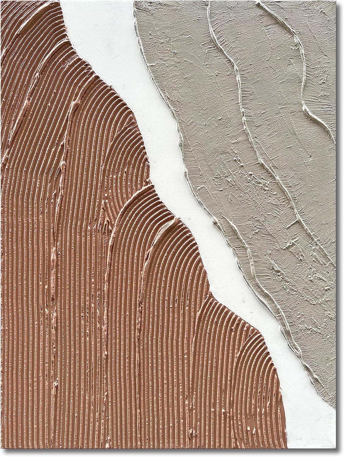 Paintings - Limiyer Art 40x28 Inchs Vertical Modern beach Wave landscape Abstract Oil Painting Heavy Texture Canvas Art Painting Living Room Bedroom Office wall decoration