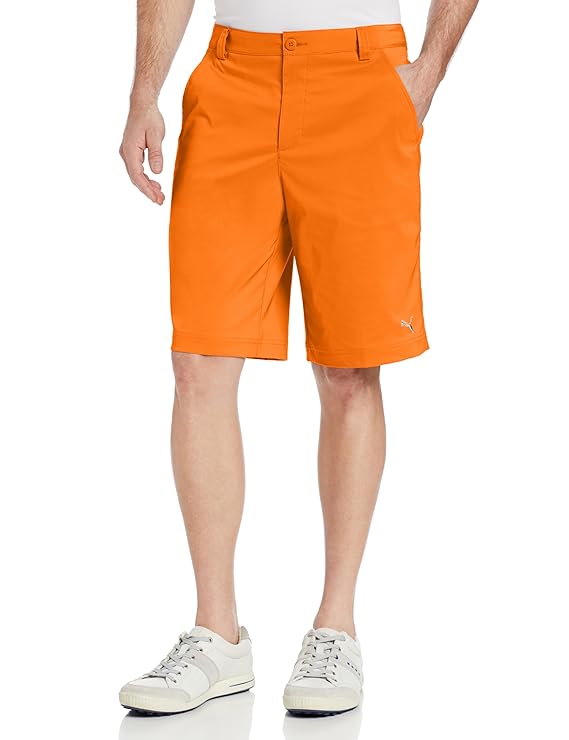 Puma Golf NA Men's Solid Tech Shorts, Vibrant Orange, 36: Amazon.co.uk ...