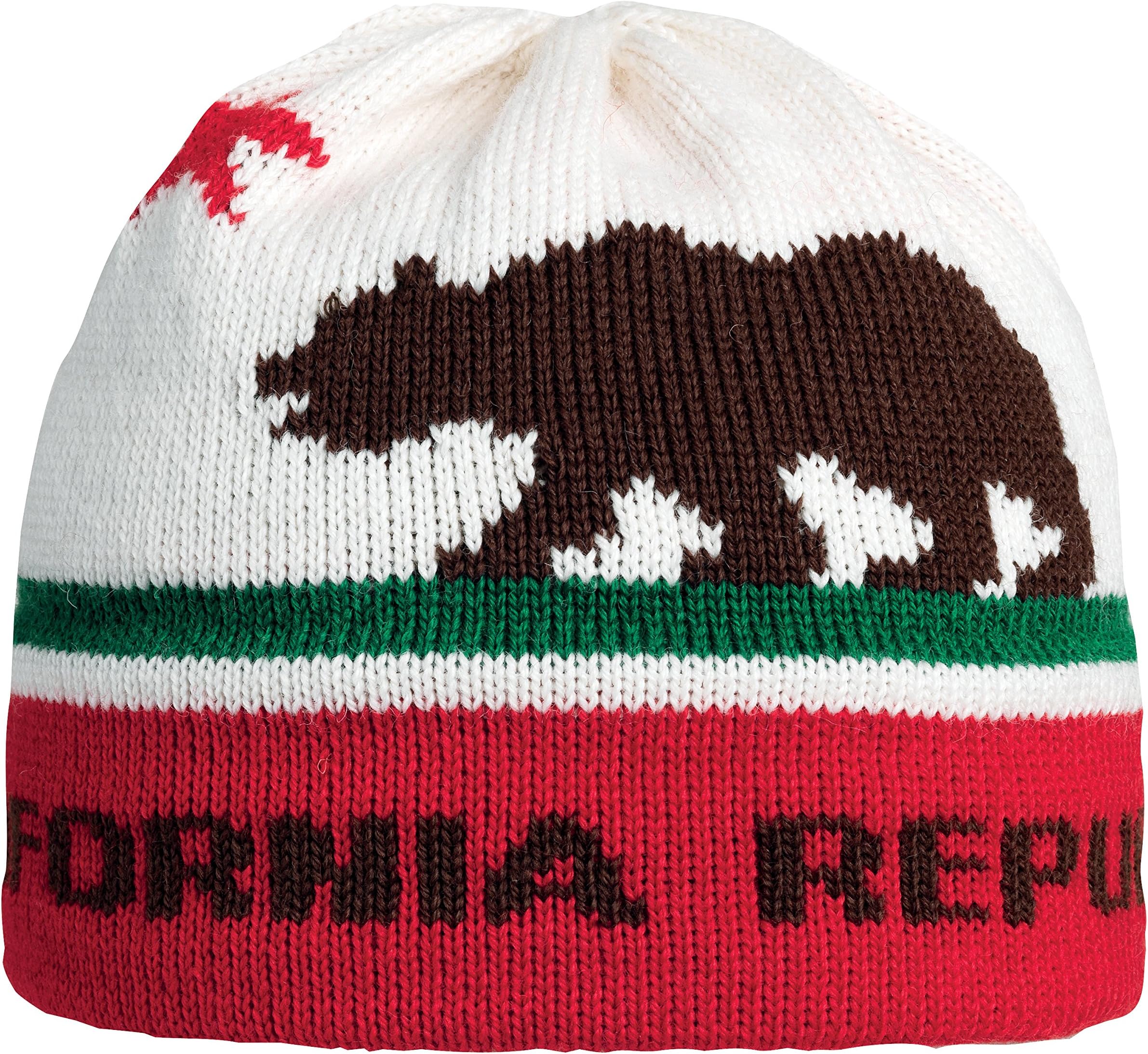 Vermont Originals 100% Wool USA Made Winter Beanie Hat California Republic