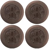 Hubbell 34251 Floor Box Cover And Flange, Brown Pack of 4
