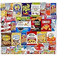 Ultimate Snacks Care Package - (40 count) Bulk Variety Sampler, Chips, Cookies, Bars, Candies, Nuts Gift Box, Great For…