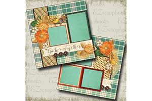 EZSCRAPBOOKS QUICK PAGES GATHER TOGETHER - Premade Scrapbook Pages - EZ Layout 571