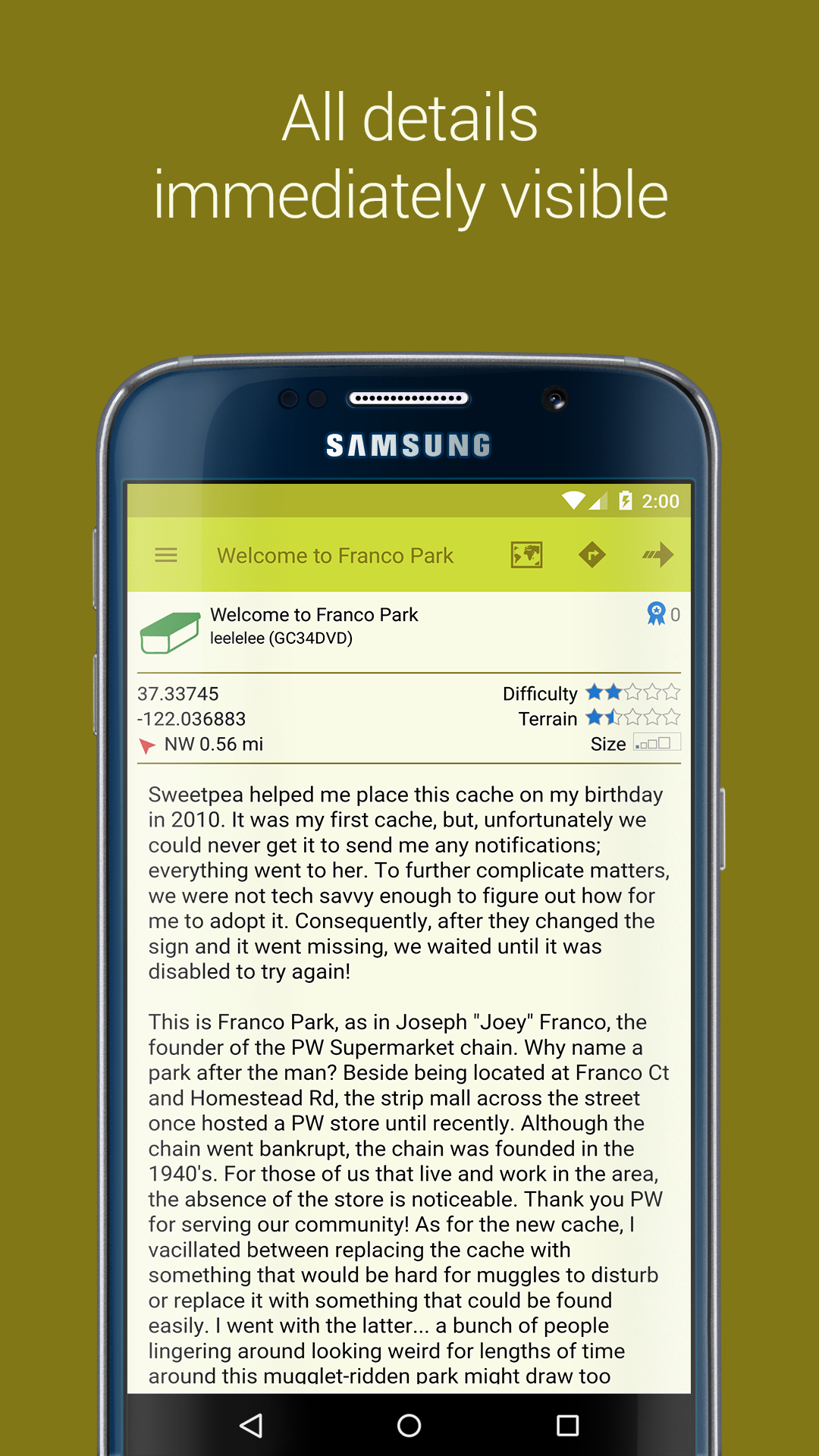 Geocaching App & Widget