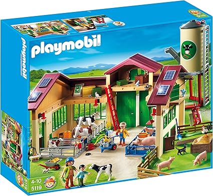 Amazon Com Playmobil Barn With Silo Toys Games