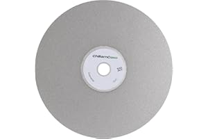 ChilternCasa 6 Inch Diamond Grinding Disc, Coated Flat Lap Disk Abrasive Wheel 1/2 Inch Arbor Hole Medium Grit 320 for Polishing Lapping Granite Marble Gemstone, Rock, Glass,Tile,Tungsten