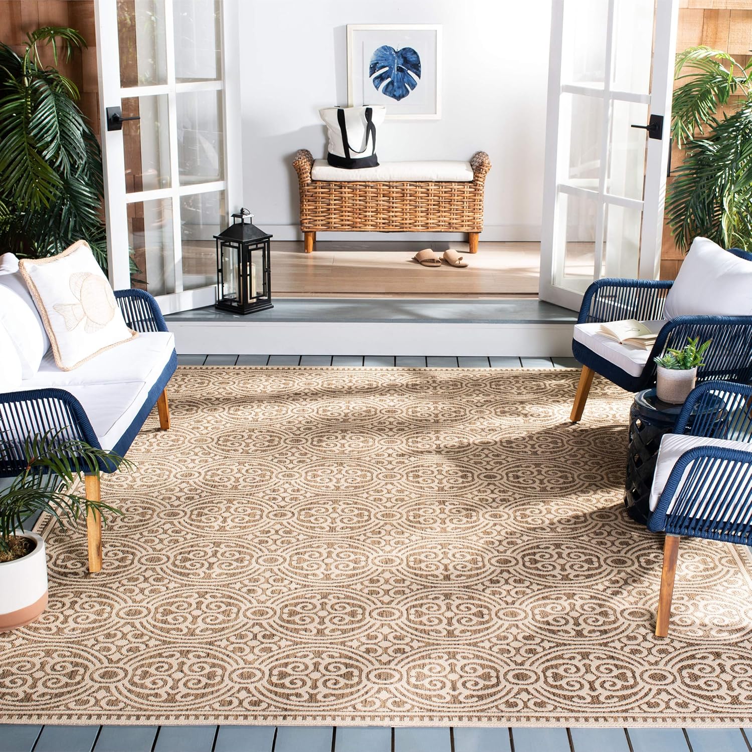Safavieh Beach House Collection Bhs134c Indoor Outdoor Area Rug