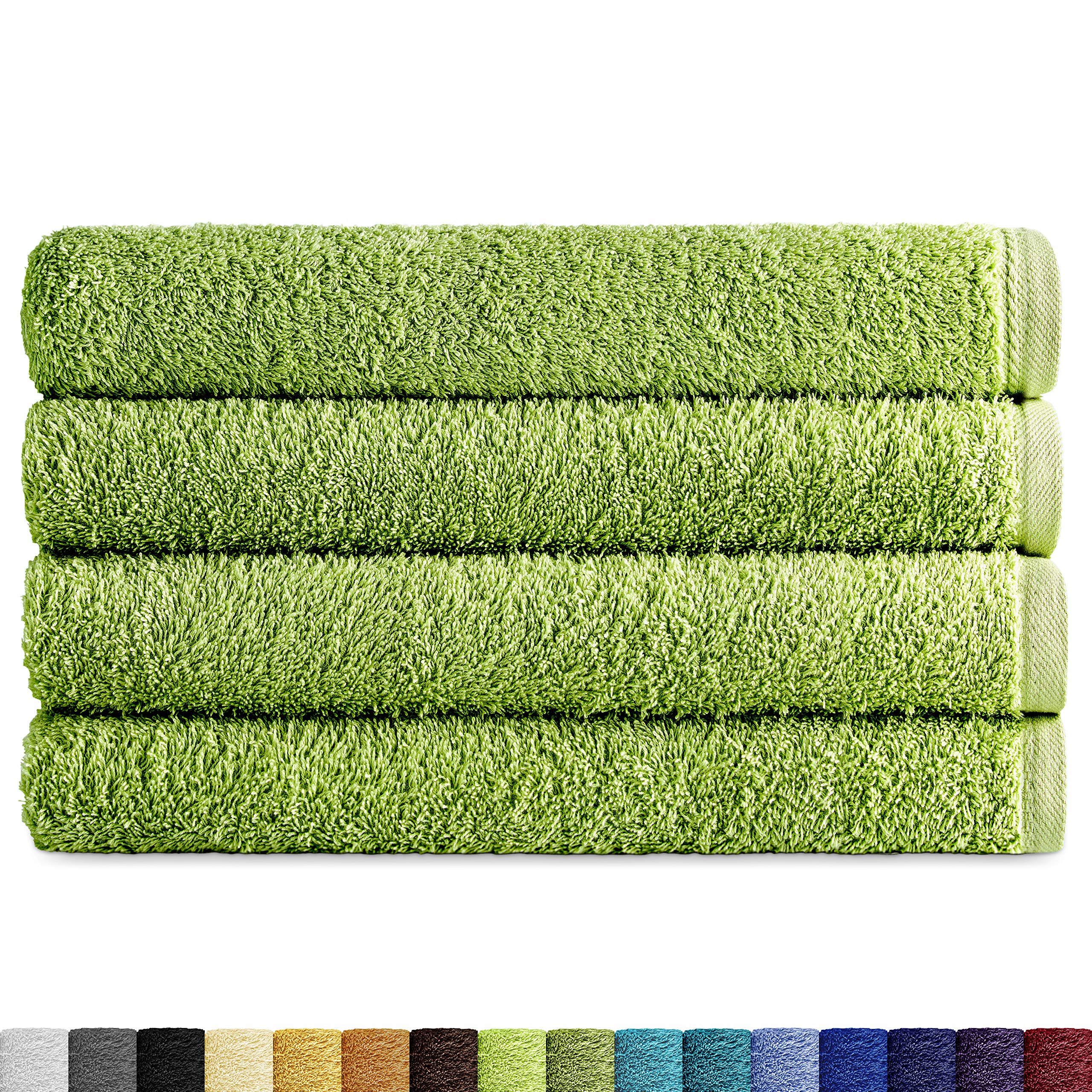 Eiffel Textile Terry Towel Packs 400 g, 100% Egyptian Cotton, Sheet, Shower 70 x 140 cm, 4