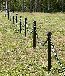 Mr. Chain Plastic Barrier Chain, Black, 1.5-Inch
