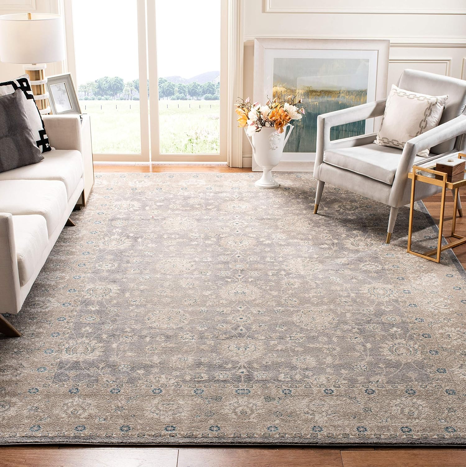 Best blue beige rugs for living room