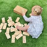 Jaques of London Wooden Giant Dominoes Garden Games for Kids view 4