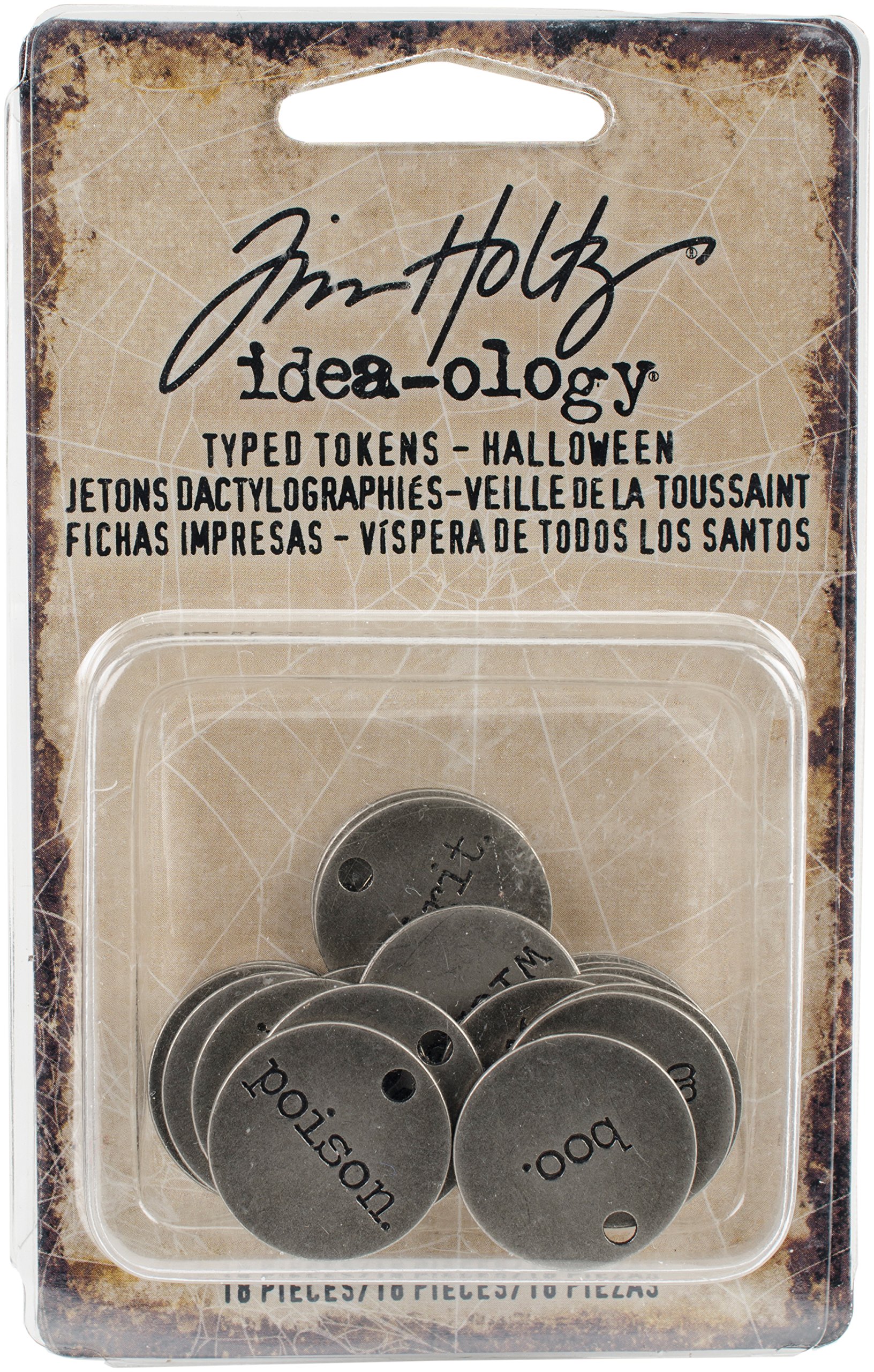 Advantus Idea-Ology Metal Typed Tokens, Multi-Colour, 10.66 x 7.62 x 1.27 cm