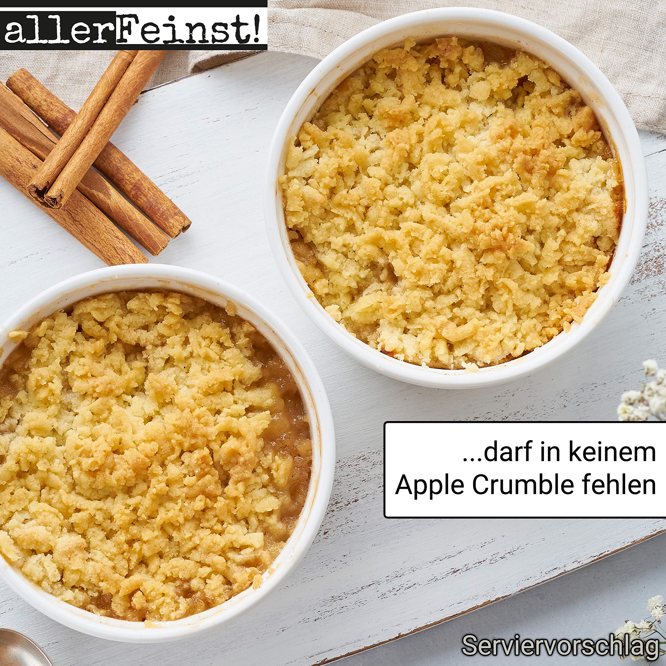 allerFeinst! - Apfelkuchen Gewürz ohne Zucker für Apfel, Kuchen, Gewürzkuchen, Oatmeal, Porridge und mehr, 1er Pack (100g) 5
