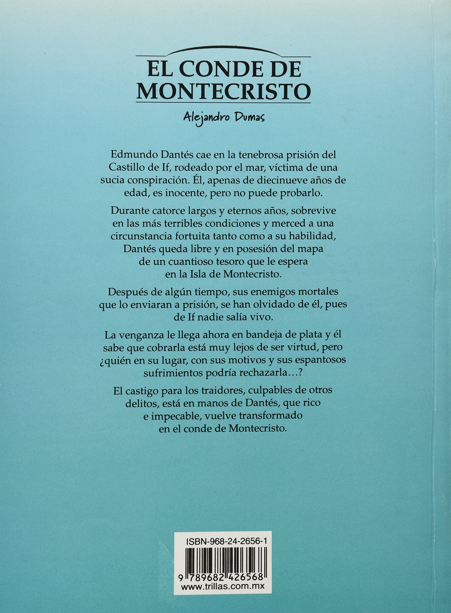 El Conde De Montecristo Dumas Alejandro 9789682426568 Amazon Com Books