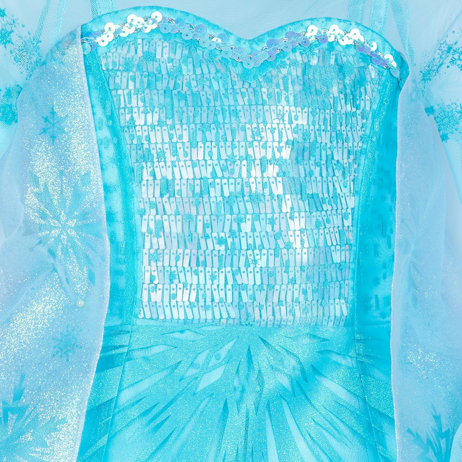 Disney Elsa Costume for Kids - Frozen Size 4 Blue: Clothing