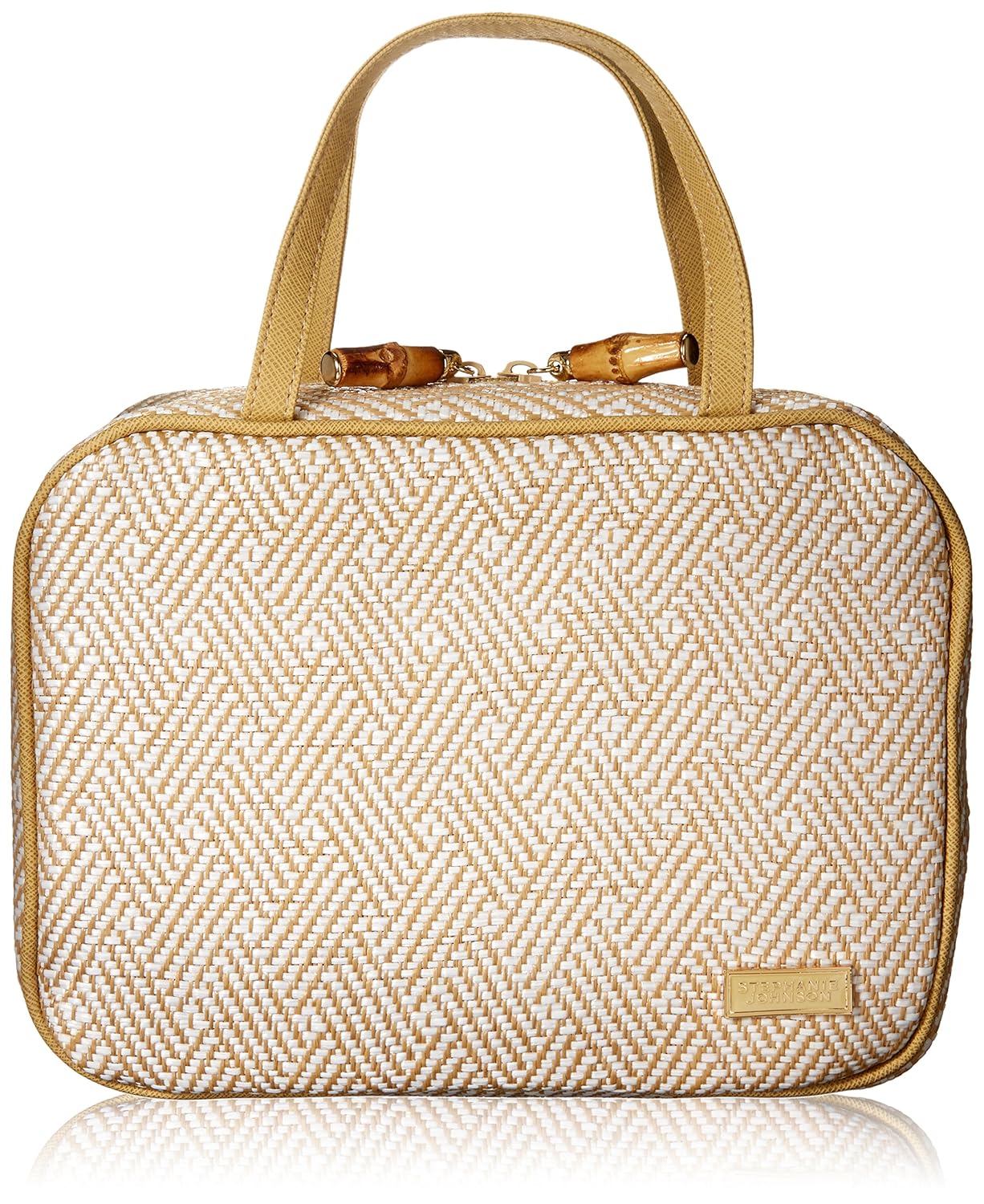 Stephanie Johnson ML Traveler Cosmetic Case, Hamptons White