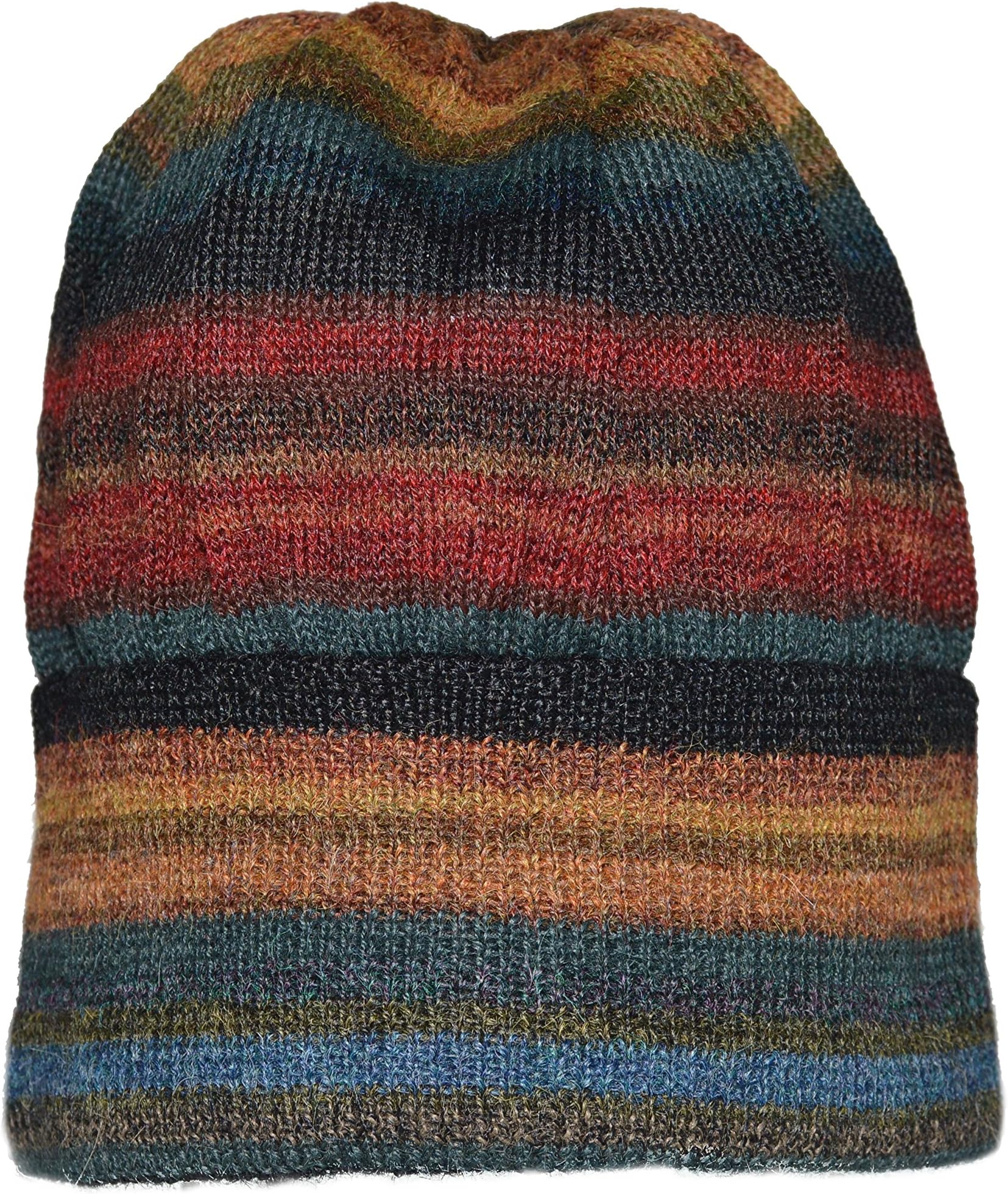 Invisible WorldWomen's 100% Alpaca Wool Hat Knit Unisex Beanie Chiminea