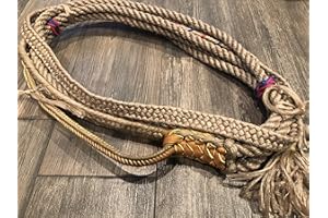 EPT Bull Ropes - Custom Pro 9x7 LH 7/8" x 1" Soft Bull Riding Rope - Tan Poly - 16'