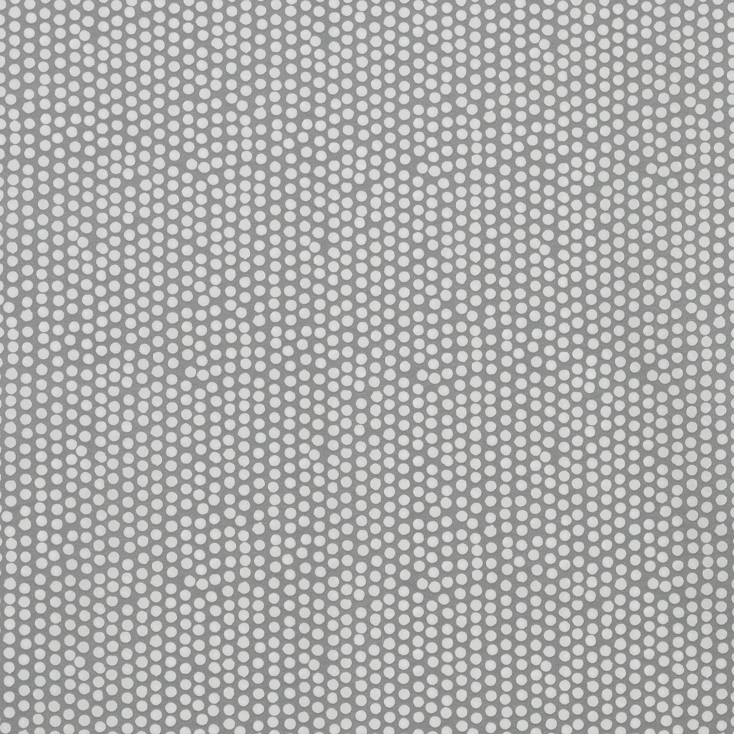 Smoke Grey Small Dots Polka Dot Oilcloth Wipe Clean Tablecloth 134cm x 270cm (53" x 107") Long