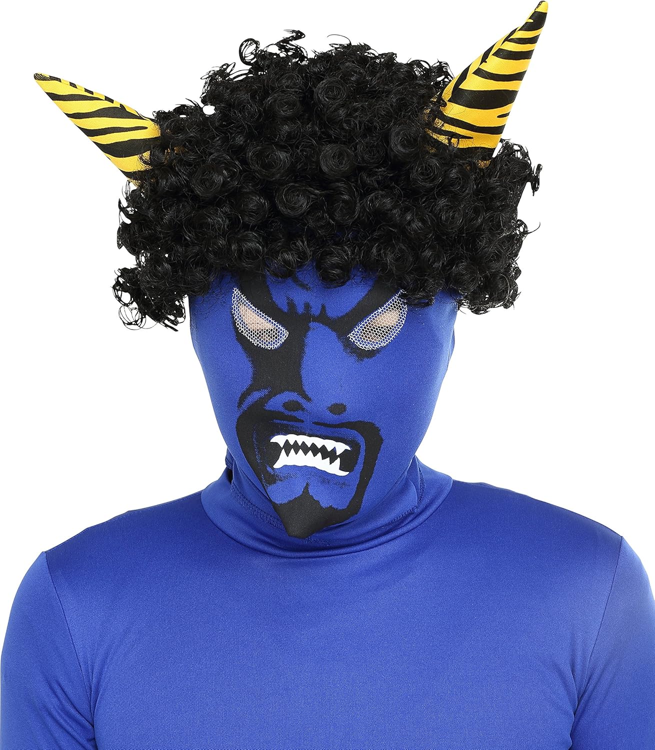 Party City 節分 バラエティグッズ リアル鬼マスク メンズ 青 コスプレ 仮装 通販 Amazon