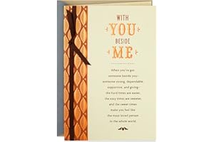 Hallmark Romantic Birthday Card (With You Beside Me) Copper Leaves