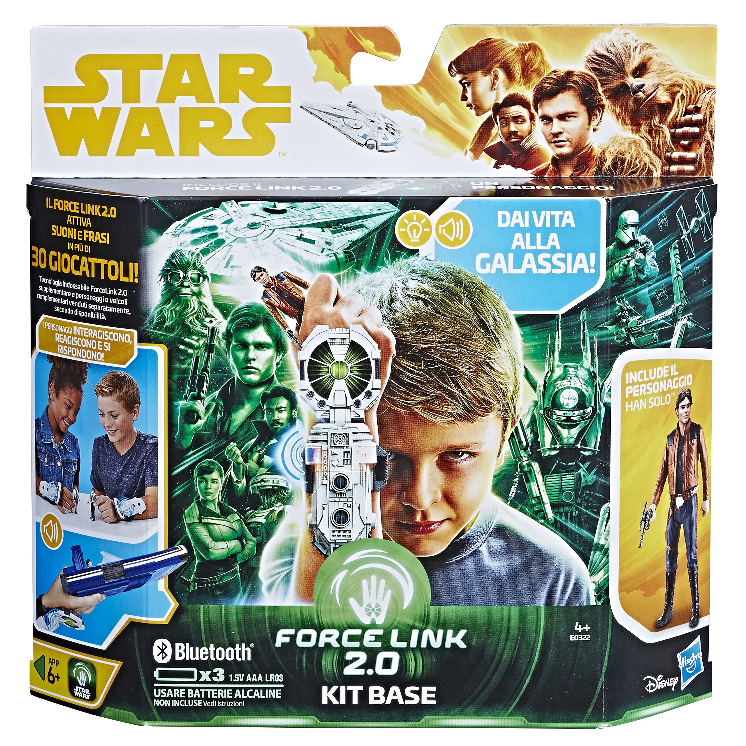 Hasbro Star Wars – Star Wars – Base Starter Set Kit with Han Solo (Force Link 2.0), Multi-Colour, e0322103