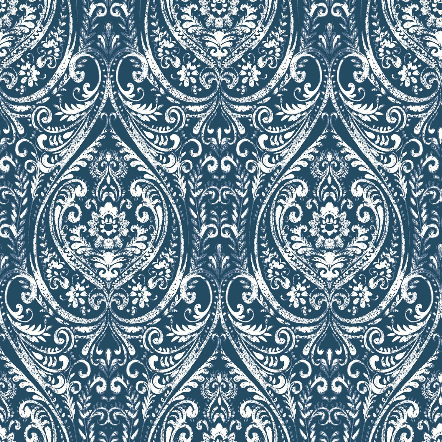 NuWallpaper NU1689 Bohemian Damask Decal - Blue