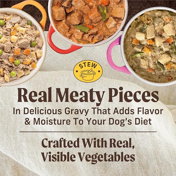 MERRICK GRAIN FREE WET DOG FOOD, PREMIUM GLUTEN FREE CANNED VARIETY PACK, BEEF, CHICKEN AND TURKEY RECIPES – (PACK OF 12) 12.7 OZ. CANS