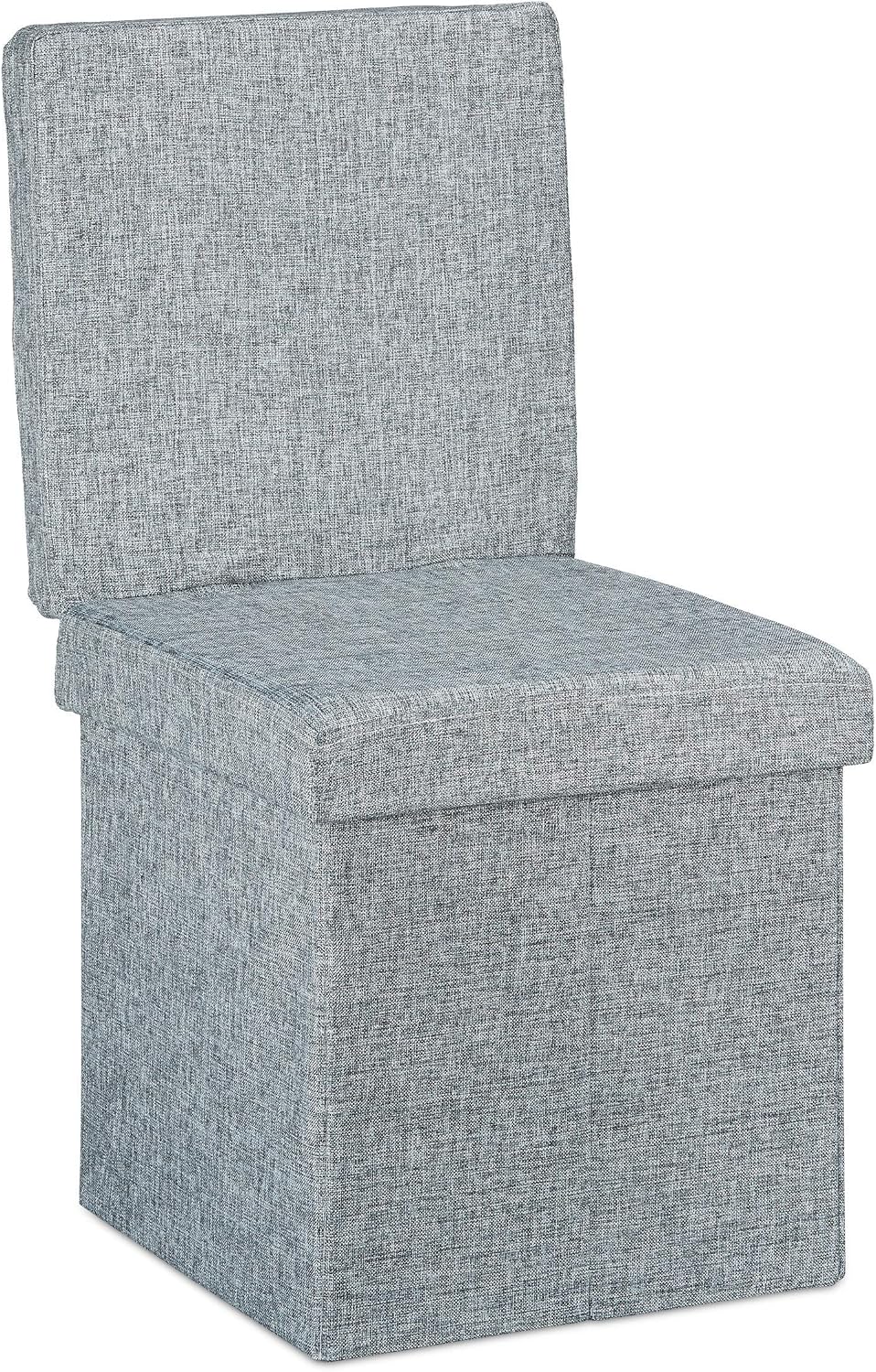 Relaxdays Panier Pour Chien/chat - Tabouret Cube En Similicuir Marron - 38x38x38cm - Pliable, Charge Max 300kg, Avec Coussin