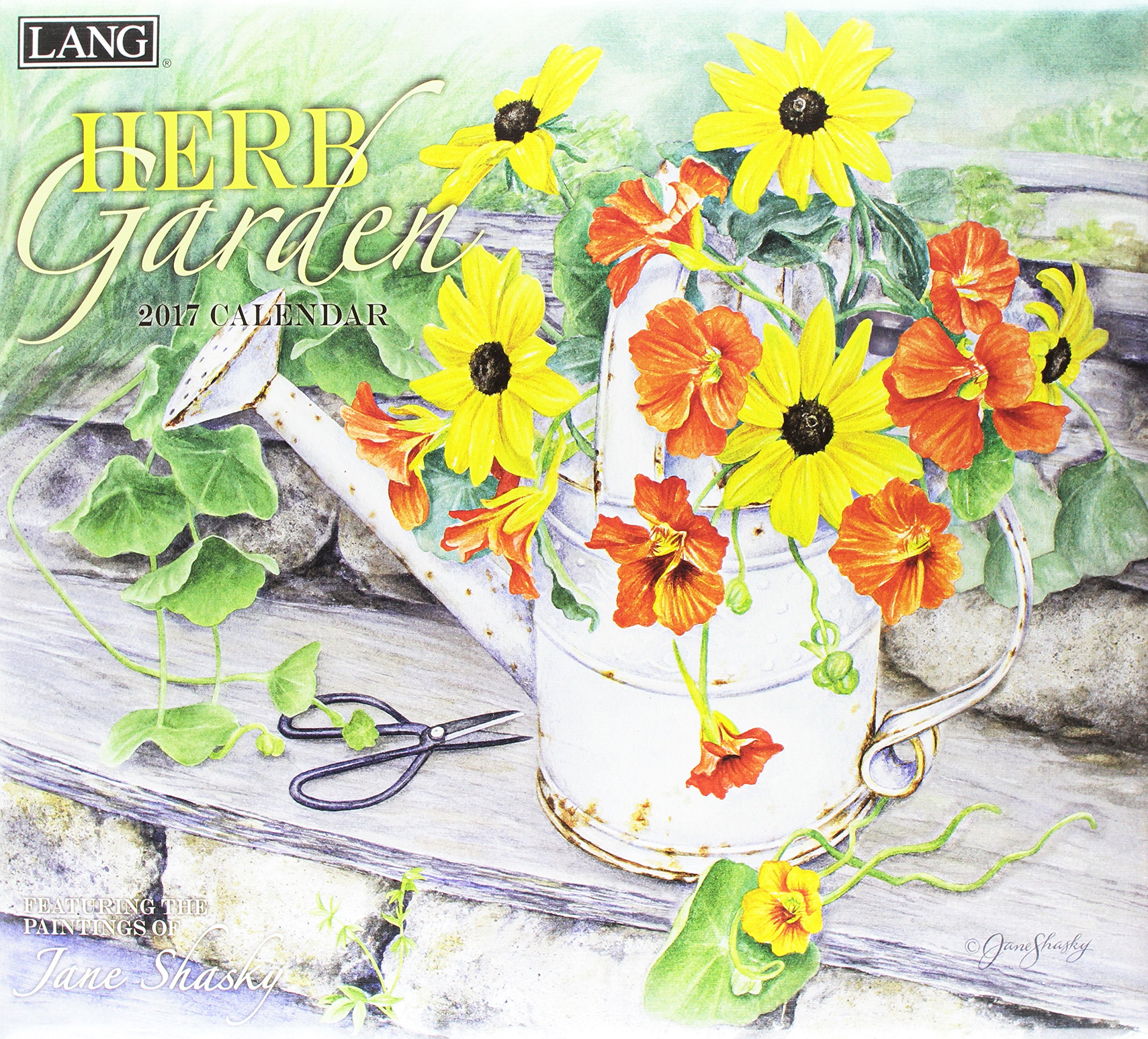 Herb Garden 17 Calendar Includes Downloadable Wallpaper Lang Holdings Inc Shasky Jane Amazon Com Books