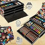 Harry Potter Kids Art Set Colouring Pens Pencils Crayons Travel Case Gifts view 5