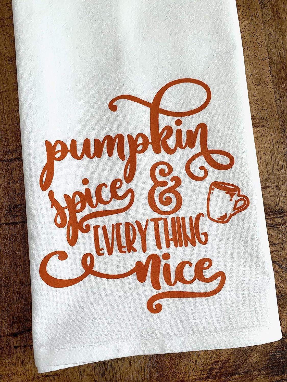 Amazon Com Pumpkin Spice And Everything Nice Kitchen Towel Fall