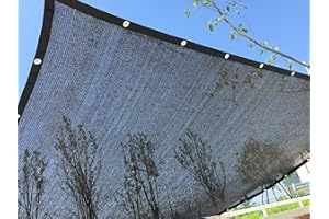 ECTY Perfect Sunblock Shade Cloth with Grommets 70% 10 ft x 20 ft Black for Plant Cover Greenhouse Barn Kennel Pool Pergola or Swimming Pool